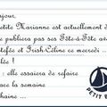 Mot d'excuse ...
