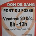 Prochaine collecte de sang à Pont-du-Fossé 