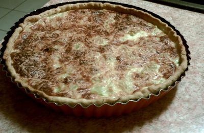 Tarte aux courgettes et blancs de poulet (recette light)