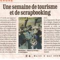 Un article sur QUERCY SCRAP dans LA DEPECHE DU MIDI