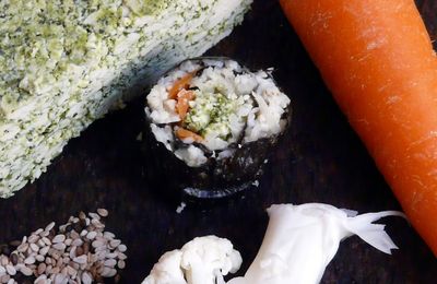 Maki alternatifs à la semoule de chou-fleur 