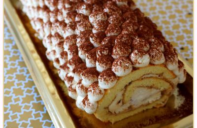 Bûche façon tiramisu aux Daims