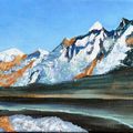 Mont-Blanc - Acrylique sur toile
