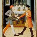 L'échanson et le sommelier. Le vin à la cour. En 1285.