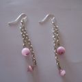 Boucles d'oreilles belt pink