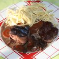 Paupiettes de dinde bourguignonnes