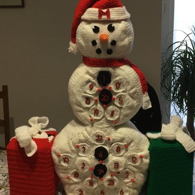 Calendrier de l’avent au crochet: Bonhomme de neige