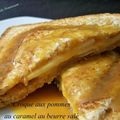 Croque aux pommes au caramel au beurre salé