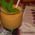 Smoothies pêches-abricots