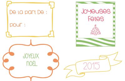 Etiquettes Noël et 2015