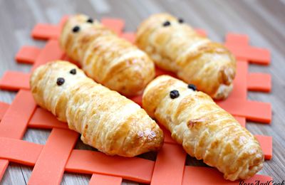 Les petits fantômes surimi emmitouflés {facile et rapide pour Halloween}