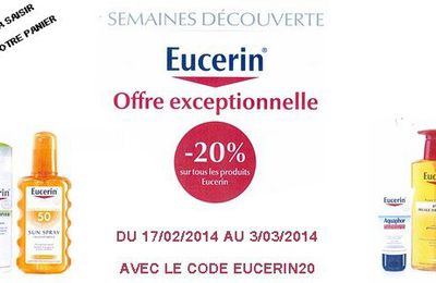 Promotion : -20% sur toute la gamme EUCERIN