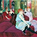 Le salon de la rue des Moulins d'après Toulouse Lautrec (copie)
