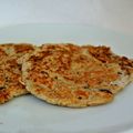 Blinis de topinambours à la châtaigne et aux noisettes