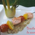 Brochettes de saumon