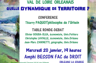 Affiche anonce de la Conférence du 20 janvier 2016