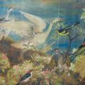 Lê Phô (1907-2001) Hibiscus et oiseaux, 1940. 