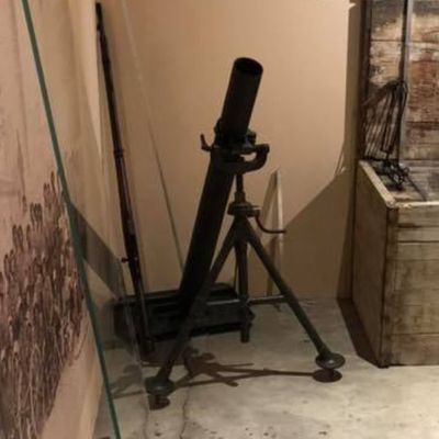 §§- Mortier Stokes 76mm italien à Santa Lucia du Piave, Italie