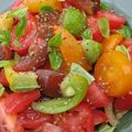 La salade de tomates, dans toute sa splendeur 