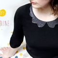 DIY : Col claudine à paillettes