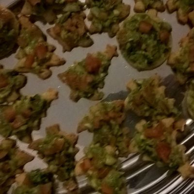 les sapins sablés de noël au guacamole