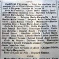 1930 : LES FILLES DE BERGERAC PASSENT LE CERTIFICAT D'ETUDES PRIMAIRES