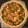 Tarte kale et patate douce