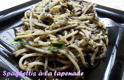 SPAGHETTIS A LA TAPENADE D'ANCHOIS ET DE THON