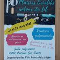 Salon des Plaisirs créatifs autour du Fil à Ouzouer-sur-Trézée (Loiret) et autres salons prévus... 🪡🧵