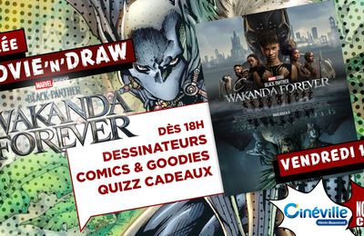 Soirée Movie and draw Black Panther 2