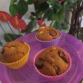 Muffins au son de blé, pomme, cannelle et pépites de chocolat ; CMUM