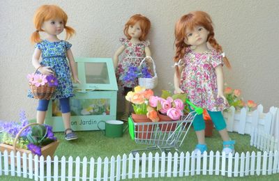 3 petites rousses à la jardinerie