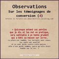 EDP_Observations sur les témoignages (4): Les agents du diable sont des esclaves à affranchir