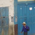 La porte bleue de Celendin (peru)