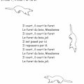 Notre chanson pour enfants: "Il court, il court le furet"