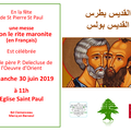 Messe selon le rite maronite