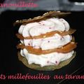 Petit millefeuille au tarama de Saint-Jacques