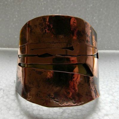 bracelet cuivre poli miroir