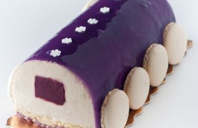 Bûche bergamote, cassis