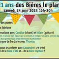 Les 11 ans des Bières le plan B ! (samedi 24 juin 16h-20h)