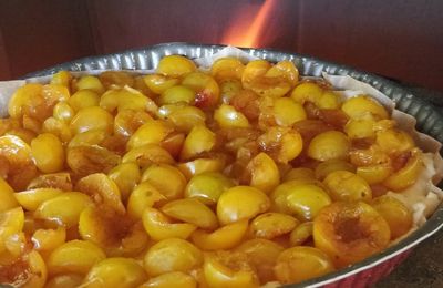 Tarte briochée à la mirabelle