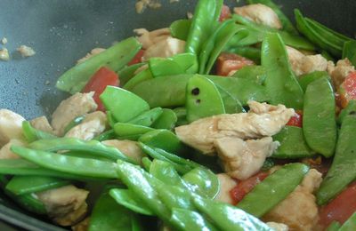 wok de poulet façon thaï