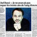 MICHEL BUSSI, L'INVITE D'HONNEUR SUR LE FESTIVAL SANG D'ENCRE DE VIENNE (ISERE).