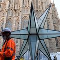 Sagrada Familia Barcelone....Inauguration ce jour de la tour de la vierge Marie avec son étoile