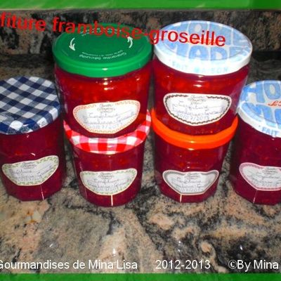 Confiture framboise-groseille