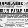 1936 : Le gvt Léon Blum