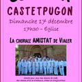 Concert 17 décembre 2017 à l'église de Castetpugon