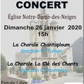 Concert à Louargat le 26 janvier 2020.