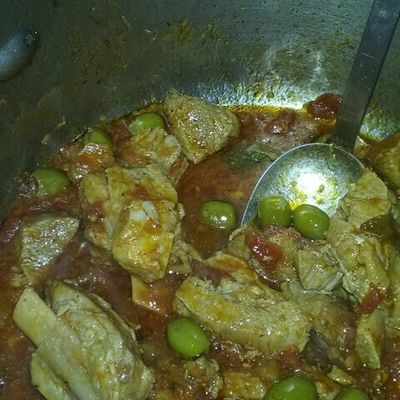 Sauté de veau aux olives