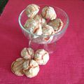 Petits amarettis aux biscuits roses de Reims 
